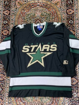 Vtg Dallas Stars Starter Hockey Jersey Size Xl