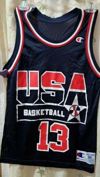 Vtg Champion Shaquille O’neal Jersey & Shorts Team Usa Olympic - 1994 Size 36