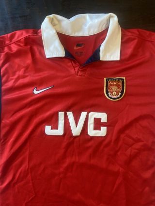 Vintage Arsenal FC Home Jersey,  1998,  Nike XL, . 2