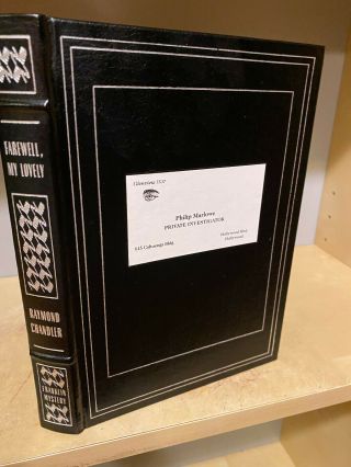 Franklin Mystery Library Farewell My Lovely By Raymond Chandler,  Full Leather