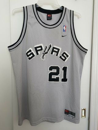 Nike Nba San Antonio Spurs Tim Duncan 21 Mens Jersey Size Large
