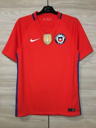 Chile 2016 - 2017 Home Football Soccer Nike Shirt Jersey Maglia Camiseta Size S