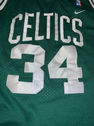 Nike PAUL PIERCE Green BOSTON CELTICS Mens NBA Swingman Jersey Stitched size XL 3