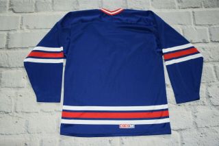 Vintage CCM York Rangers Blue NHL Hockey Jersey Men’s Size M 3