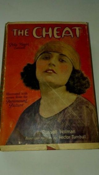 Pola Negri 1923 The Cheat Photoplay First Edition Book Dust Jacket