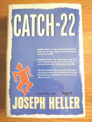 Catch - 22 By Joseph Heller 1961 Bce Hc W/ Jacket Satire Wwii Classic War Novel Vg