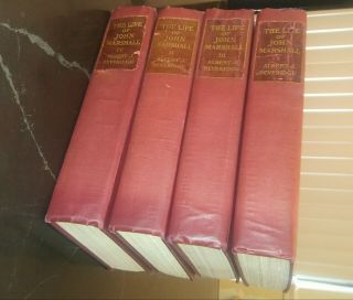 The Life Of John Marshall By Albert Beveridge 4 Volume Set,  History,  Biography