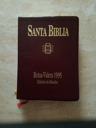 Santa Biblia Reina - Valera 1995 Edicion De Estudio,  Concordancia/tematica By Sbu