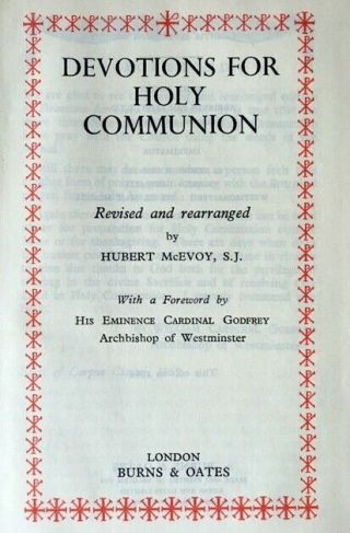 Catholic Interest: Devotions For Holy Communion Lovely Book