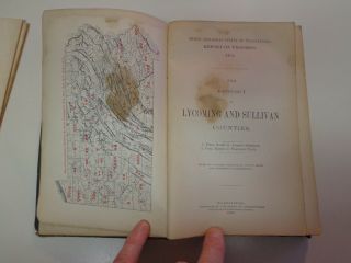 Geological Survey Of Pennsylvania 1880 Lycoming & Sullivan Counties Maps Coal