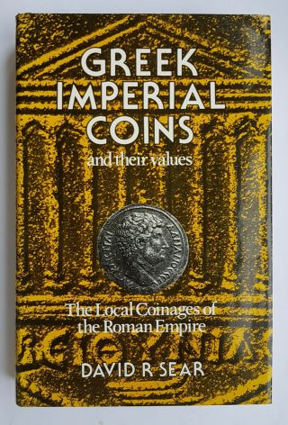 Greek Imperial Coins And Their Values David R Sear Book - Exellent