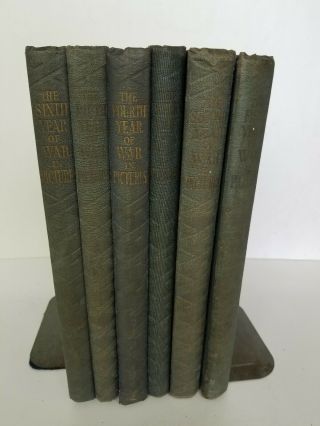 The War In Pictures - World War Two 6 Volume Set Odhams Press Limited London