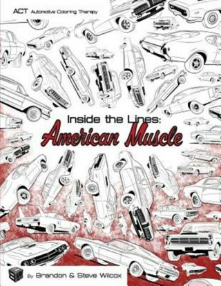American Muscle : Adult Automotive Coloring Therapy,  Paperback By Wilcox,  Ste.
