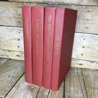 William Faulkner Vintage 1950s Set Of 4 Hb The Sound And The Fury Random House