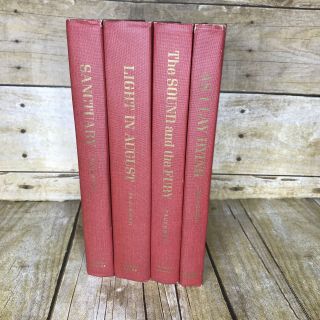 William Faulkner Vintage 1950s Set Of 4 HB The Sound And The Fury Random House 3