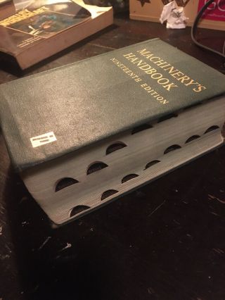 Machinery ' s Handbook 19th Edition,  Tool Box Edition 1972 3