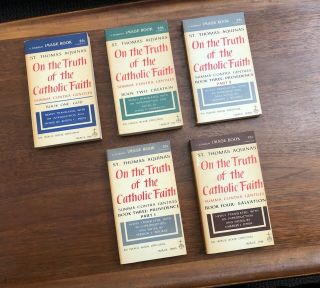 Saint Thomas Aquinas • On The Truth Of The Catholic Faith / 5 Paperback Volumes
