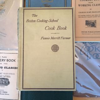 The Boston Cooking - School Cook Book,  By Fannie Meritt Farmer,  1922 Eddition