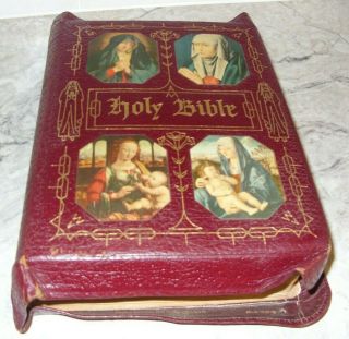 Catholic Holy Bible The Marian Family Rosary Edition 1953 Illustrated Hc