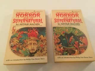 Tales Of Horror And The Supernatural Vol.  1 And 2 Arthur Machen Paperback 1976