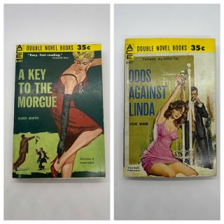 Ace Double D - 451 Mystery Pb: Odds Against Linda Ward 1st / Key To The Morgue 6c
