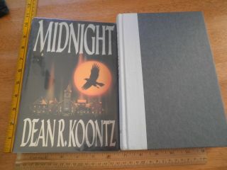 Midnight Dean R Koontz Signed Hbdj Book 1989 1st Edition Hardcover