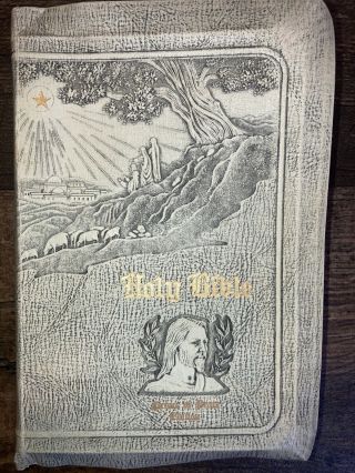 Vintage 1948 Holy Bible Gethsemane Edition Illustrated John C.  Winston Co.