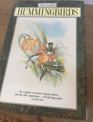 Book - Bird Book - Hummingbirds - John Gould Book - Ornithology Book - Vintage