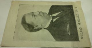 1908 WILLIAM HOWARD TAFT Campaign Brochure PERSONAL ESTIMATE by a YALE FRIEND 2