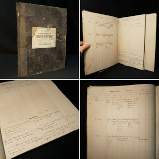 1921/22 Farmers Diary 113 Hand Written Pages Ipswich Uk Manuscript Farming