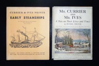 Mr.  Currier And Mr.  Ives W/ Currier & Ives Prints Early Steamships,  Color Illust