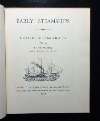 Mr.  Currier and Mr.  Ives w/ Currier & Ives Prints Early Steamships,  Color Illust 2