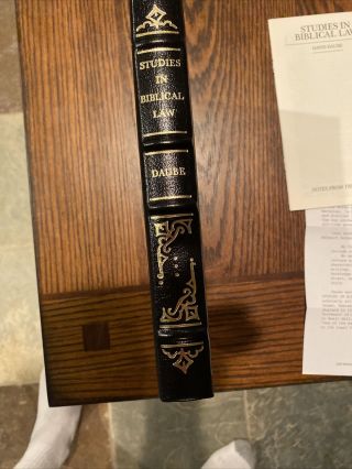 Studies In Biblical Law By David Daube Gryphon Press Legal Classics