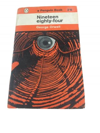 George Orwell Nineteen Eighty Four 1984 Rare Vintage Cover Penguin 1963