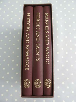 British Myths And Legends Folio Society Three Volume Box Set Dated 2004