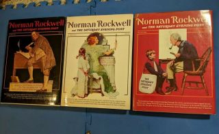 Norman Rockwell And The Saturday Evening Post Book 3 Volume Set Hcdj W Memory Al