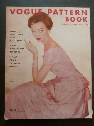 Vogue Pattern Book December – January 1952 / 53 - Vintage Fashion / Dressmaking