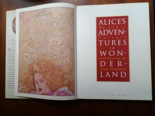 Alice In Wonderland Angel Dominguez 1st Edition/printing 1996 Very Good Jacket