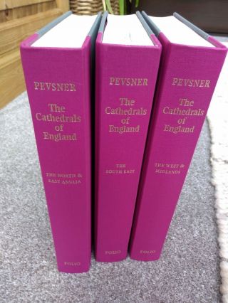 Pevsner,  Cathedrals Of England.  Folio Society Set Of Three Volumes.
