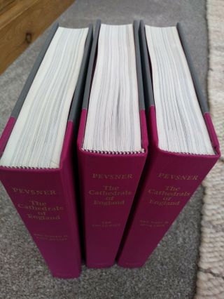 Pevsner,  Cathedrals of England.  Folio Society set of three volumes. 2