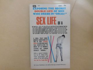 1964 Sex Life Of A Transvestite Greenleaf Classics Gay Pulp Paperback Nos Nm