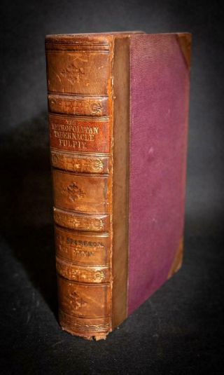 C.  H.  Spurgeon,  Sermons Leather 1888 Nr 99p - Binding Bible,  Puritan,