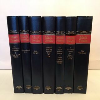 The Complete Novels Of Mark Twain 7 Vol Set Nelson Doubleday Hardcover Pre - Owned
