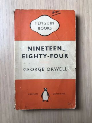 Nineteen Eighty - Four 1984 George Orwell - 1954 Penguin Paperback Book