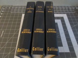 Ernest Hemingway 3 Vols P.  F.  Collier - The Sun Also Rises,  Farewell To Arms