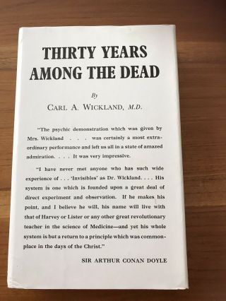THIRTY YEARS AMONG THE DEAD CARL A WICKLAND SPIRITUALIST PRESS 1978 SIGN EDITION 2
