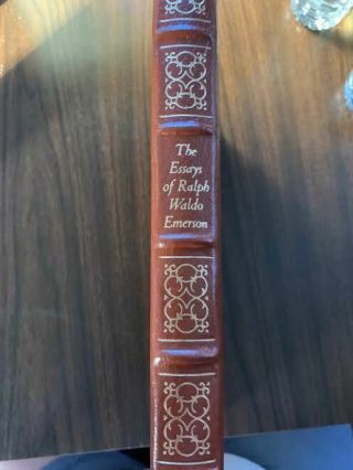 Easton Press 100 Greatest Books The Essays Of Ralph Waldo Emerson Leather Bound