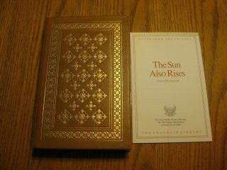 Franklin Library The Sun Also Rises Hemingway 1977 First Edition Leather Gold