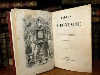 1838 Fables Of La Fontaine With Dozens Of Engravings