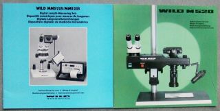 Wild Heerbrugg M520 Image Converter,  Mms225 Instruction Manuals In 4 Languages